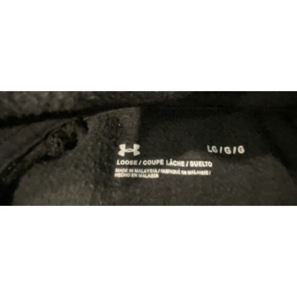 Under Armour Black Freedom USA Flag Neck Gaiter Hoodie L Large Loose EUC Men’s - Picture 4 of 4